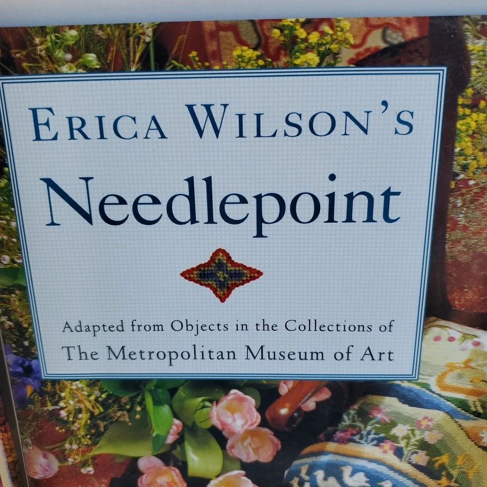 Group Of 4 Vintage Needlepoint Books For Needlework Includes Pattern Ehrman